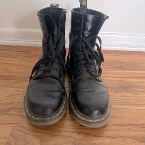 Perfectly broken in dr. Martens boots